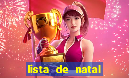 lista de natal para imprimir